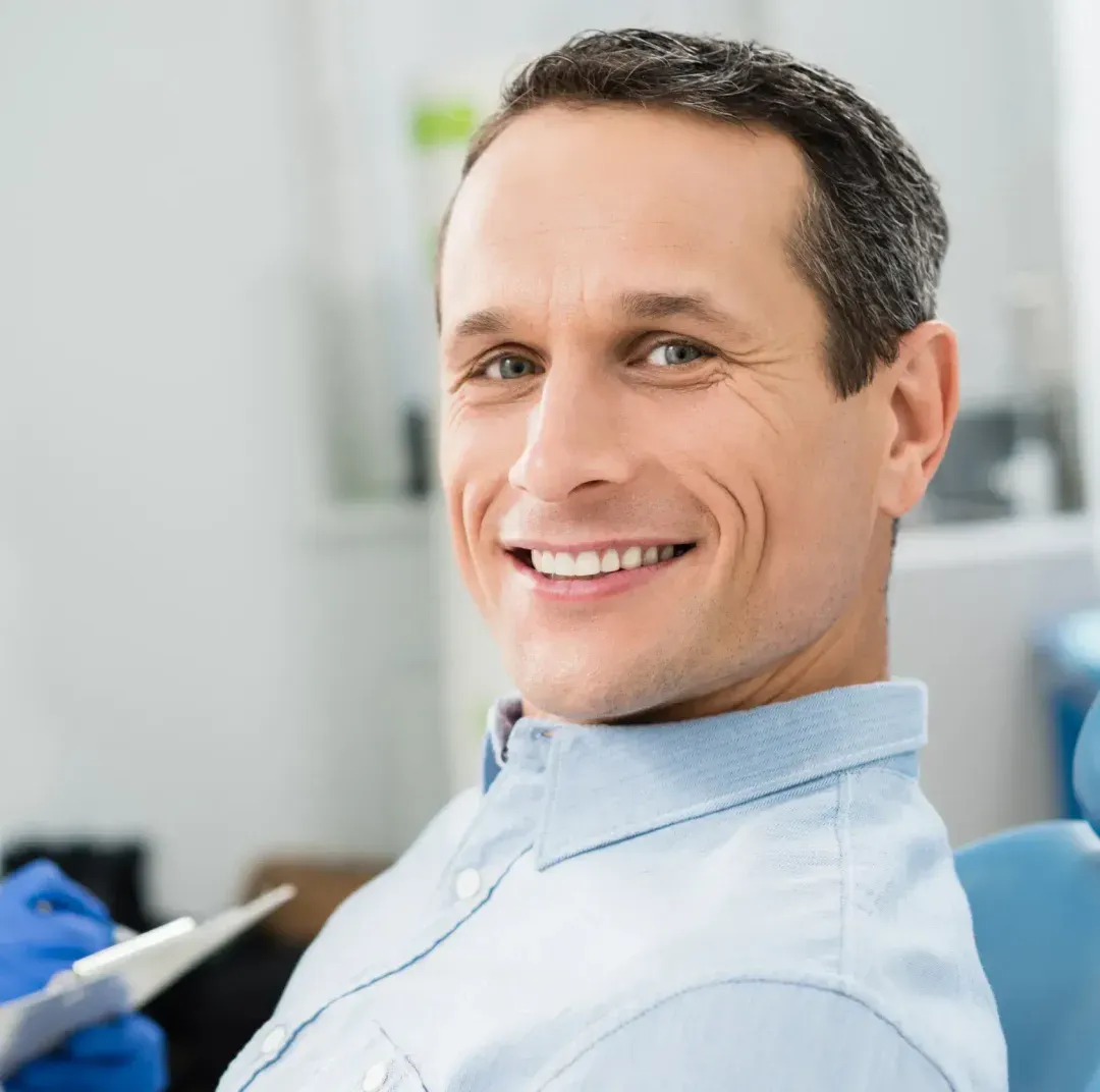 A person smiling
